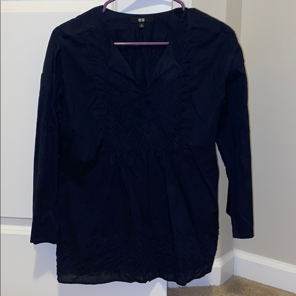 Navy blue blouse